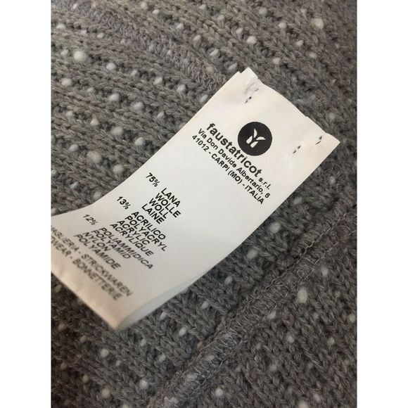 FAUSTA TRICOT DEVOTION Jacket Open Front Tweed - Picture 6 of 7